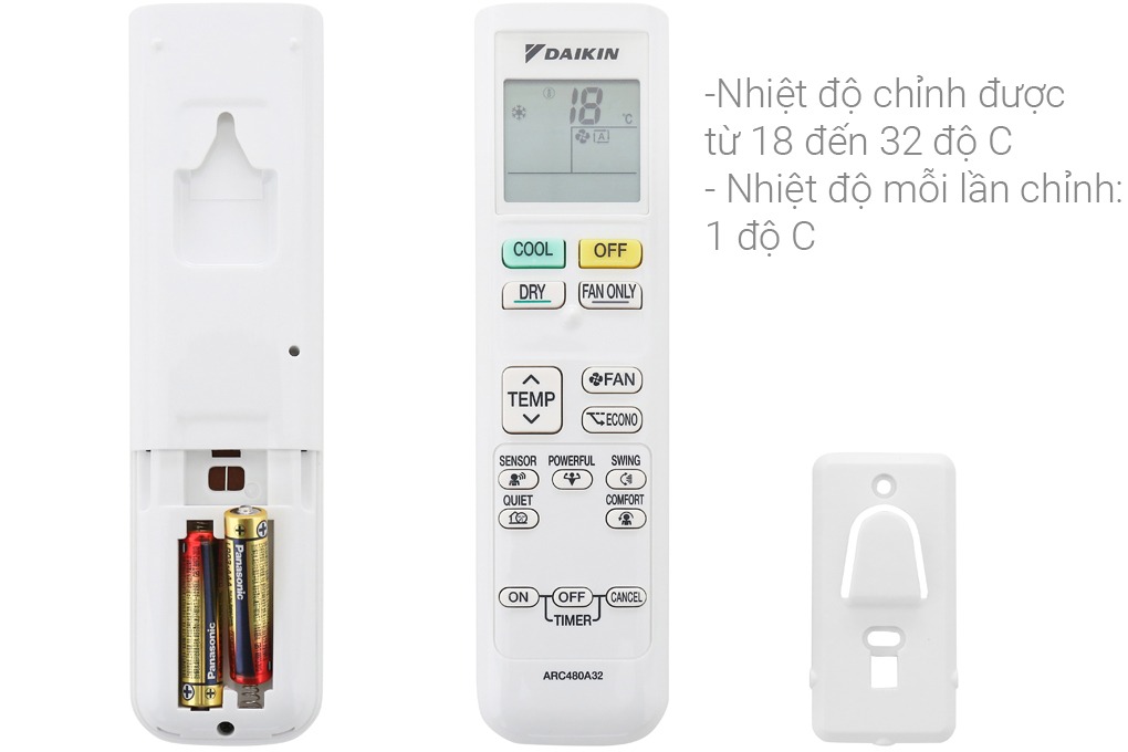 Điều hòa Daikin 9000btu FTKC25UAVMV - 1 chiều inverter